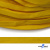 Шнур плетеный (плоский) d-12 мм, (уп.90+/-1м), 100% полиэстер, цв.269 - жёлтый - купить в Шахтах. Цена: 8.62 руб.