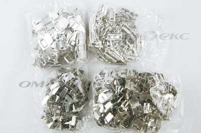 Крючки брючные 4 шипа "Стром" 144 шт. никель - купить в Шахтах. Цена: 383.97 руб.