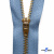 Молнии джинсовые металл т-5, 18 см латунь (YG), цв.-деним (231) - купить в Шахтах. Цена: 22.80 руб.