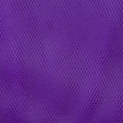 Фатин матовый 16-85, 12 гр/м2, шир.300см, цвет фиолетовый - купить в Шахтах. Цена 96.31 руб.