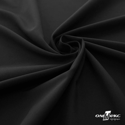 Плательная ткань "Невада", 120 гр/м2, шир.150 см, цвет чёрный - купить в Шахтах. Цена 254.22 руб.