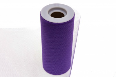 Фатин в шпульках 16-85, 10 гр/м2, шир. 15 см (в нам. 25+/-1 м), цвет фиолетовый - купить в Шахтах. Цена: 100.69 руб.