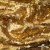 Трикотажное полотно, Сетка с пайетками,188 гр/м2, шир.140 см, цв.-тем.золото (#51) - купить в Шахтах. Цена 505.15 руб.
