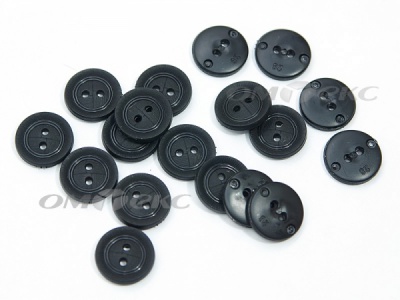 51820/18 мм (2 пр) черные пуговицы - купить в Шахтах. Цена: 0.82 руб.