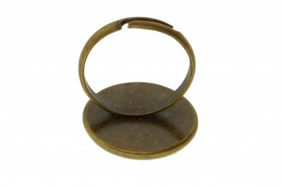 Заготовка для рукоделия металлическая фигурная для кольца 15мм - купить в Шахтах. Цена: 7.44 руб.