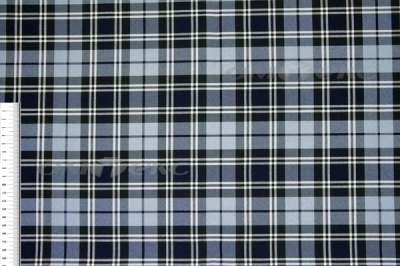 Ткань костюмная клетка Т7274 2004, 220 гр/м2, шир.150см, цвет т.синий/гол/бел - купить в Шахтах. Цена 