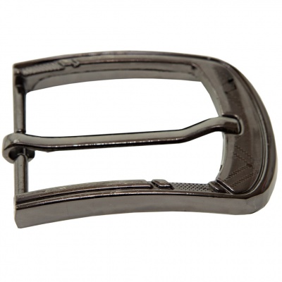 Пряжка металлическая для мужского ремня SC035#3 (шир.ремня 40 мм), цв.-тем.никель - купить в Шахтах. Цена: 43.93 руб.