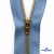 Молнии джинсовые металл т-4, 18 см латунь (YG), цв.-деним (231) - купить в Шахтах. Цена: 21.57 руб.