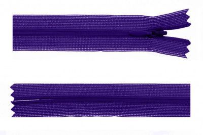 Молния потайная Т3 866, 50 см, капрон, цвет фиолетовый - купить в Шахтах. Цена: 8.62 руб.