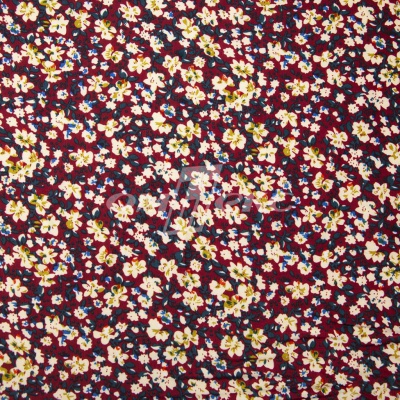 Плательная ткань "Софи" 5.1, 75 гр/м2, шир.150 см, принт растительный - купить в Шахтах. Цена 243.96 руб.
