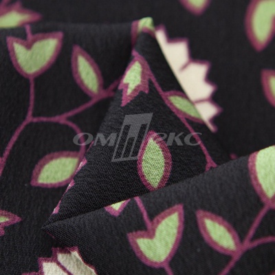 Плательная ткань "Фламенко" 10.1, 80 гр/м2, шир.150 см, принт растительный - купить в Шахтах. Цена 241.49 руб.
