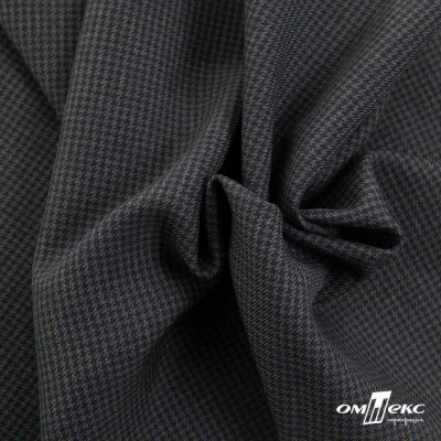 Ткань костюмная Пье-де-пуль 24013, 210 гр/м2, шир.150см, цвет т.серый - купить в Шахтах. Цена 334.18 руб.
