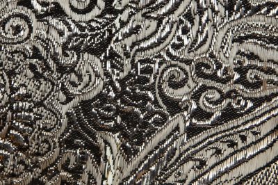 Ткань костюмная жаккард №11, 140 гр/м2, шир.150см, цвет тем.серебро - купить в Шахтах. Цена 383.29 руб.