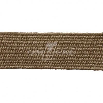 Тесьма отделочная полипропиленовая плетеная эластичная #2, шир. 40мм, цв.- соломенный - купить в Шахтах. Цена: 50.99 руб.