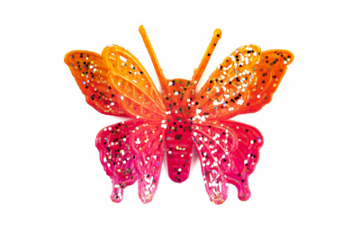 Бабочка декоративная пластиковая #10 - купить в Шахтах. Цена: 7.09 руб.