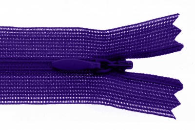Молния потайная Т3 866, 20 см, капрон, цвет фиолетовый - купить в Шахтах. Цена: 5.27 руб.
