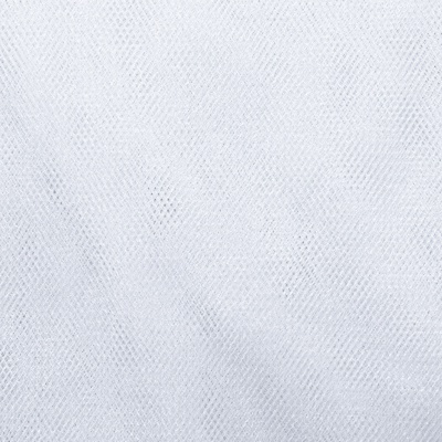 Трикотажное полотно Тюль Кристалл, 100% полиэфир, 16-01/белый, 15гр/м2, шир.160см. - купить в Шахтах. Цена 129.70 руб.