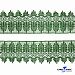 Кружево гипюр 0575-3188, шир. 80 мм/уп.13,7 м, цвет 070-зелёный