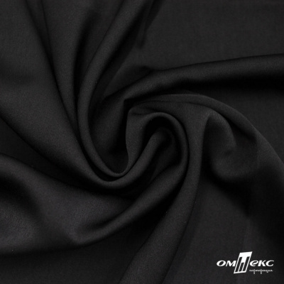 Ткань плательная Габриэль 100% полиэстер,140 (+/-10) гр/м2, шир. 150 см, цв. черный BLACK - купить в Шахтах. Цена 248.37 руб.