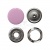 Кнопка рубашечная (закрытая) 9,5мм - эмаль, цв.003 - розовый - купить в Шахтах. Цена: 5.74 руб.