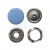 Кнопка рубашечная (закрытая) 9,5мм - эмаль, цв.182 - св.голубой - купить в Шахтах. Цена: 5.74 руб.