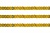 Пайетки "ОмТекс" на нитях, SILVER SHINING, 6 мм F / упак.91+/-1м, цв. 48 - золото - купить в Шахтах. Цена: 356.19 руб.