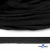 Шнур плетеный d-8 мм плоский, 70% хлопок 30% полиэстер, уп.85+/-1 м, цв.- чёрный - купить в Шахтах. Цена: 735 руб.