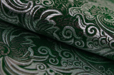 Ткань костюмная жаккард, 135 гр/м2, шир.150см, цвет зелёный№4 - купить в Шахтах. Цена 441.94 руб.