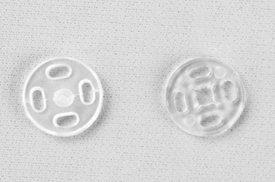Кнопки пришивные пластиковые 11,5 мм, блистер 24шт, цв.-прозрачные - купить в Шахтах. Цена: 59.44 руб.