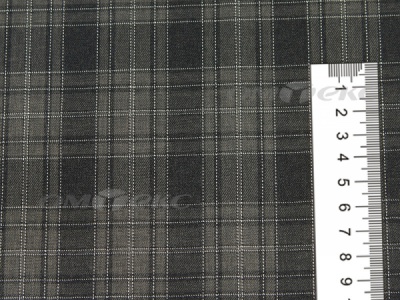Ткань костюмная клетка 25235 2004, 185 гр/м2, шир.150см, цвет серый/бел - купить в Шахтах. Цена 