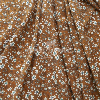 Плательная ткань "Фламенко" 11.1, 80 гр/м2, шир.150 см, принт растительный - купить в Шахтах. Цена 239.03 руб.